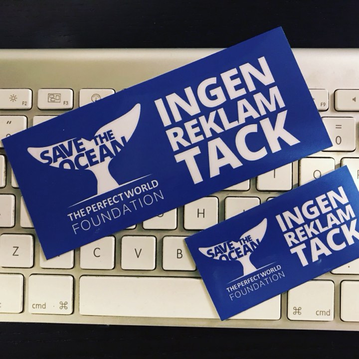 Ingen Reklam Tack-Sticker (small)